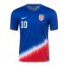 Camiseta Estados Unidos Christian Pulisic #10 Visitante Equipación Copa America 2024 manga corta